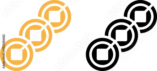 Ancient chinese coins for wealth and prosperity feng shui concept