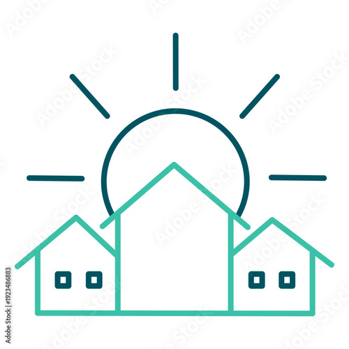 Eco Friendly Home Outline