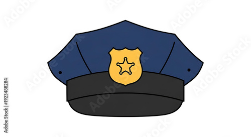 Police Officer's Hat with Emblem