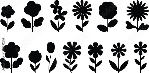 Bright yellow rose flower collection vector illustration featuring blooming garden roses, delicate petals, and isolated floral elements on white background