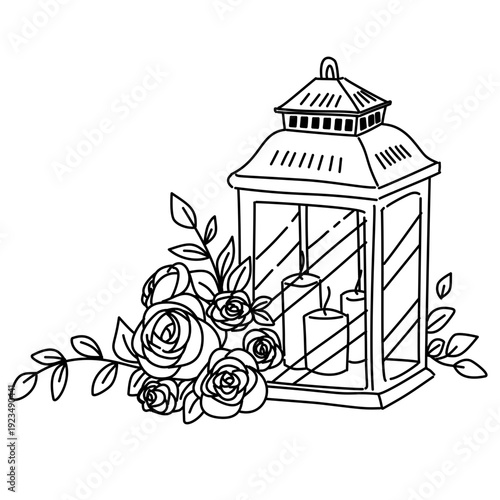 vector illustration of a decorative candles