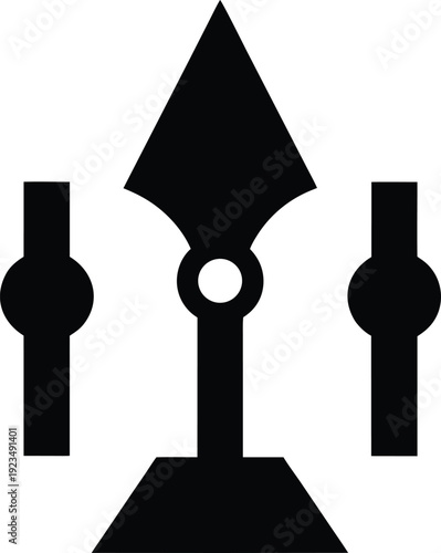 equinox marker vernal point silhouette vector illustration on transparent background