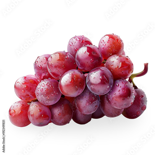 Bunch of Fresh Red Grapes.