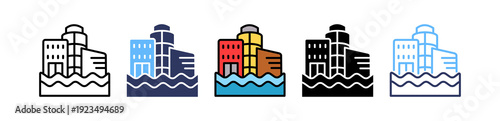 River Flood multiple icon