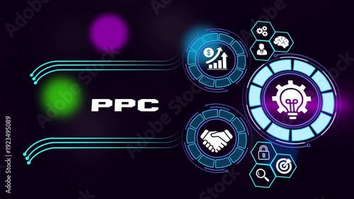 Pay per click advertising digital campaign and online traffic growth concept. Business, Technology, Internet and network concept.