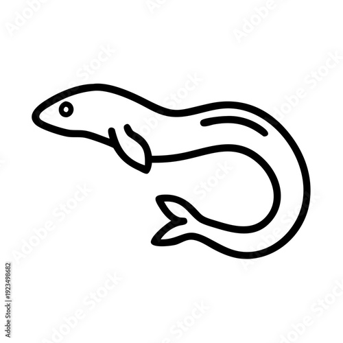 fish freshwater eel icon