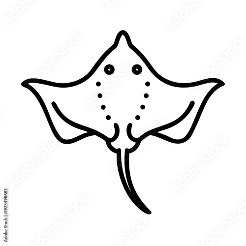 Fotografi fish freshwater stingray icon