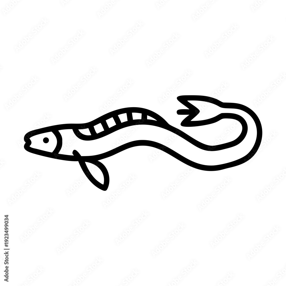Obraz premium fish viperfish icon