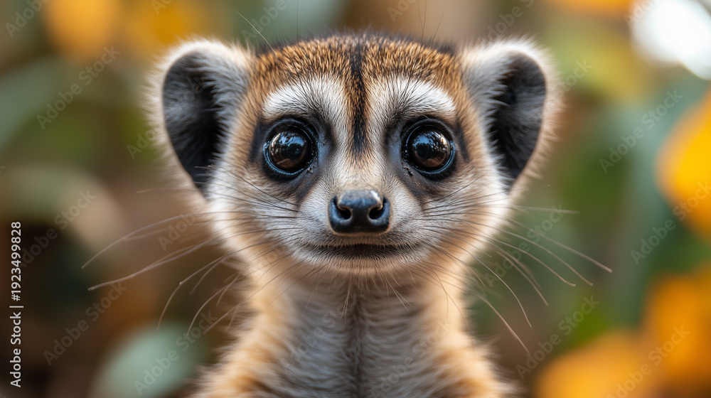Fototapeta premium close-up portrait of a meerkat