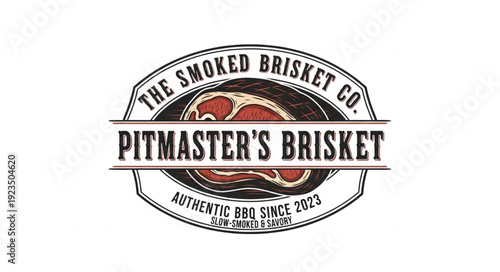 Smoked Brisket Company Logo Design.