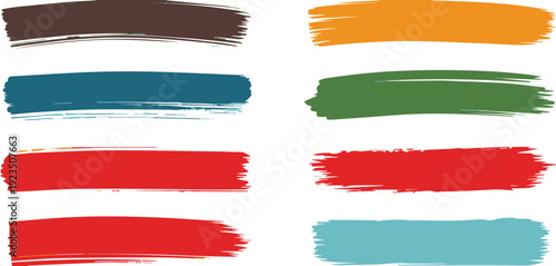 Paint stroke texture samples for packaging and print