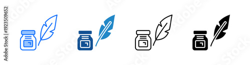 Ink Multiple Style Icon Set 