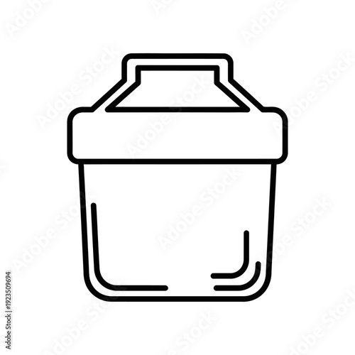 Minimalist clear plastic storage container with smooth edges, ideal for home organization, decluttering, and modern interior design projects.