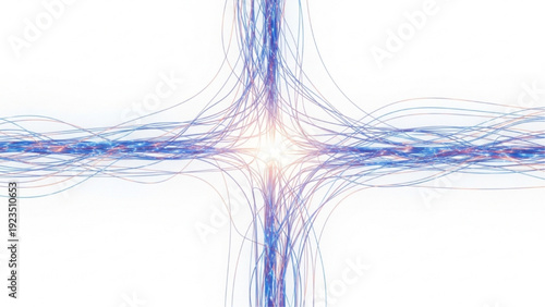 Abstract Neural Network Connections and Digital Data Flow