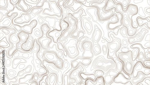 Topographic map background geographic line map with elevation assignments. Modern design with White background with topographic wavy pattern  vector illustration for cartography and terrain elevation 