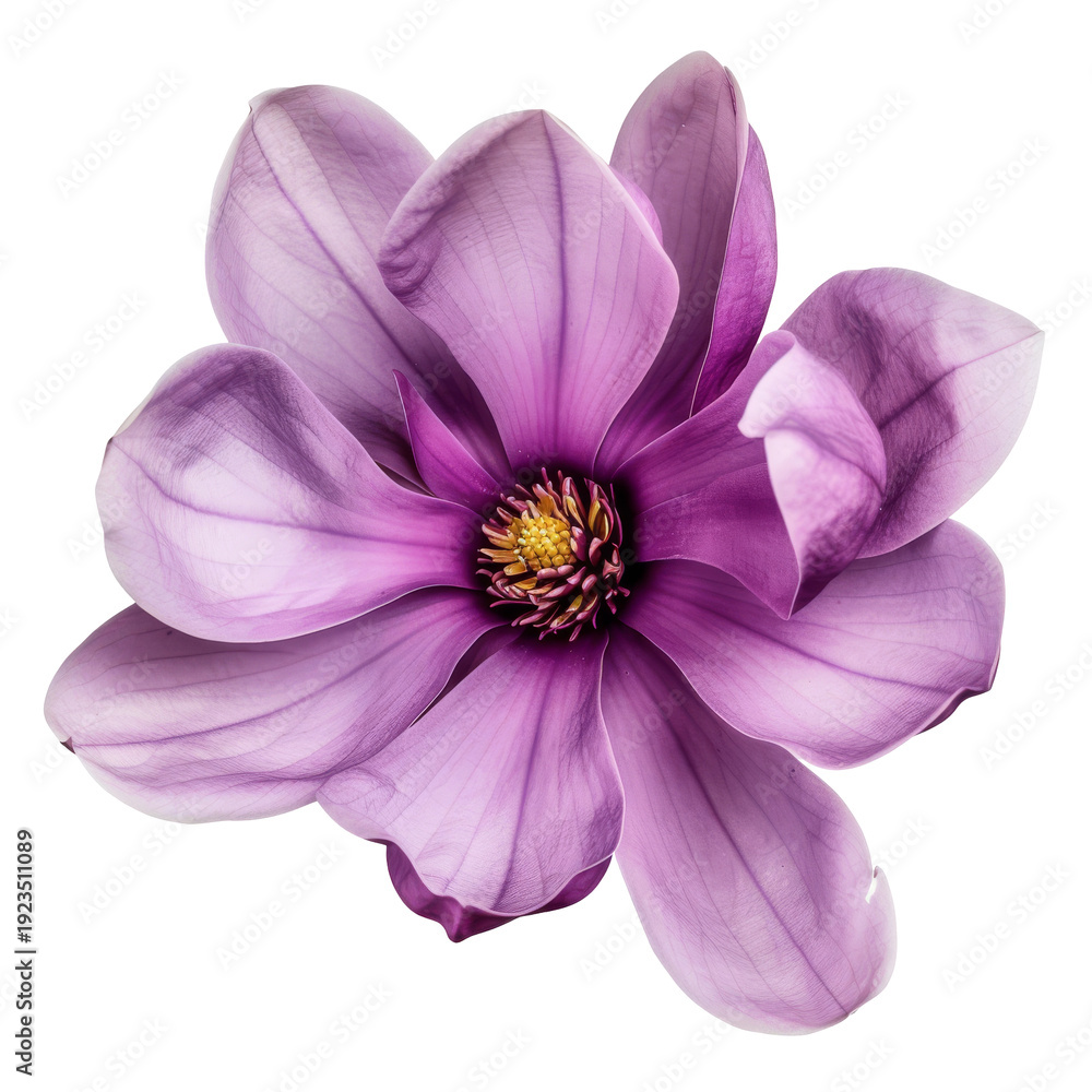 Naklejka premium Purple Magnolia Flower Closeup.