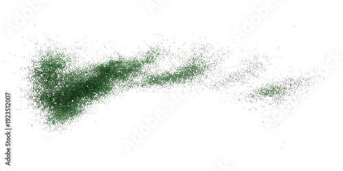 Green grass on a white background features a festive winter holiday frame decorated with blue snowflakes and frost patterns for a cold season celebration design