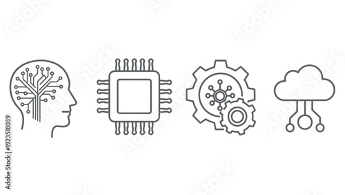 Progression of Thought to Machine Intelligence and Cloud Technology.