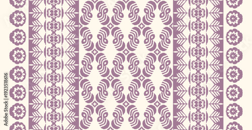 Motifs Ikat floral paisley embroidery background.geometric ethnic oriental pattern traditional.Aztec-style abstract vector illustration. design for texture, fabric,clothing, wrapping, decoration