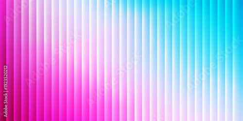 Abstract ribbed fractal glass texture effect with bright smooth fluted vertical lines of colorful gradient. Bold and dynamic design blending bright colors and geometry for modern visual art project
