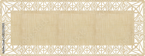 Vintage Doily Lace Crochet Weaving Background High Quality Isolated