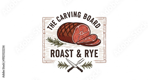 Roast Rye Deli Logo Design.