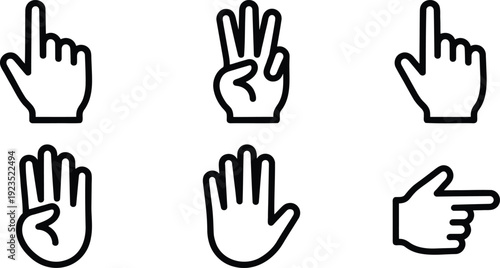 Hand gestures in american sign language