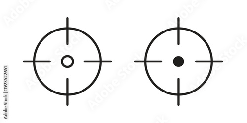 Aim icon illustration isolated on White background, Vector icon Eps10.