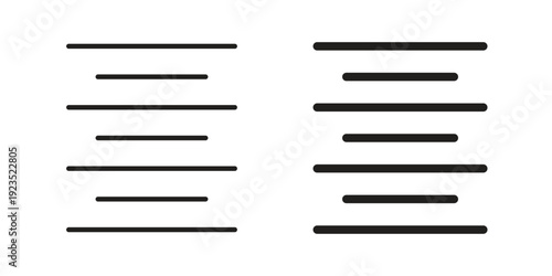 Align center icon illustration isolated on White background, Vector icon Eps10.