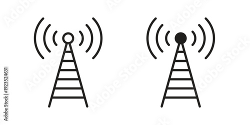 Broadcast icon illustration isolated on White background, Vector icon Eps10.