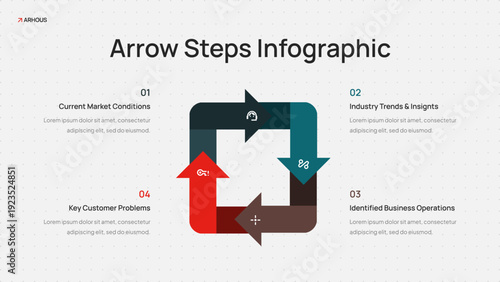 Arrow Steps Infographic