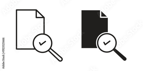 Case study icon illustration isolated on White background, Vector icon Eps10.