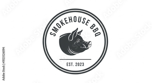 Smokehouse Bro Logo with Pig Head.