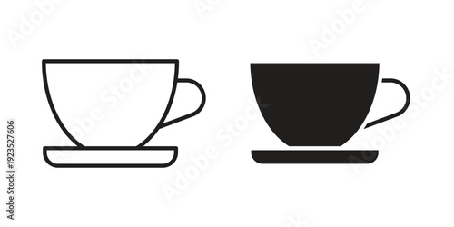 Coffee icon illustration isolated on White background, Vector icon Eps10.