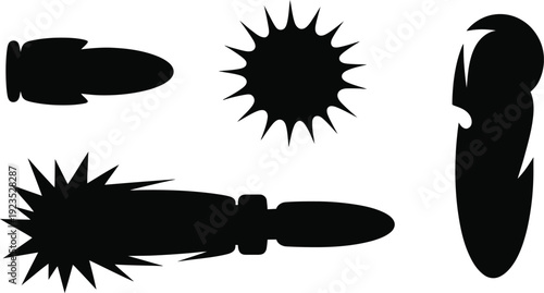 Bullet Trajectory and Impact Silhouettes