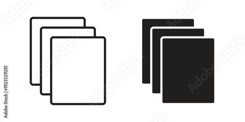 Duplicate icon illustration isolated on White background, Vector icon Eps10.