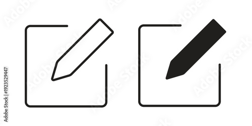 Edit button icon illustration isolated on White background, Vector icon Eps10.