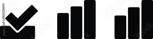 Data Growth and Verification Icons