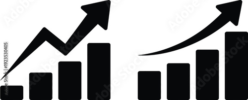 Business Financial Growth Bar Charts