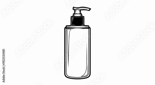 A black and white line drawing of a tall, rectangular liquid dispenser