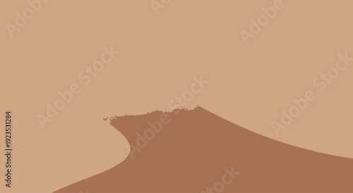 Sand Dune Landscape with Sandy Hilltop.