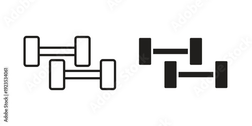 Gym icon illustration isolated on White background, Vector icon Eps10.