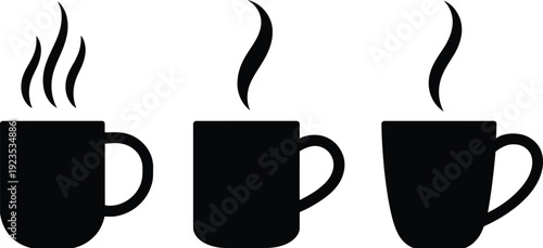 Hot Coffee Mug Silhouette Collection