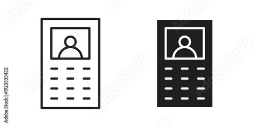 Interphone icon illustration isolated on White background, Vector icon Eps10.