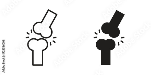 Joint icon illustration isolated on White background, Vector icon Eps10.