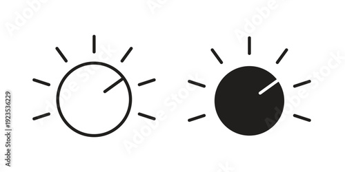 Knob icon illustration isolated on White background, Vector icon Eps10.