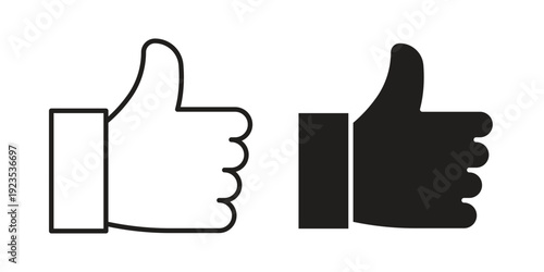 Like icon illustration isolated on White background, Vector icon Eps10.