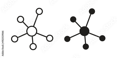 Molecule icon illustration isolated on White background, Vector icon Eps10.