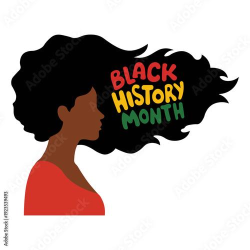 Black History Month Woman Silhouette