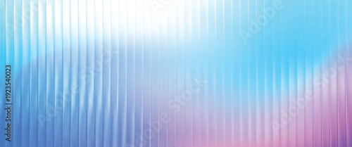 Abstract glass ripple background, Grainy background glowing blurred color flow banner poster cover design, noise texture. Refracted Glass Gradient Effect. Ribbed glass morphism texture